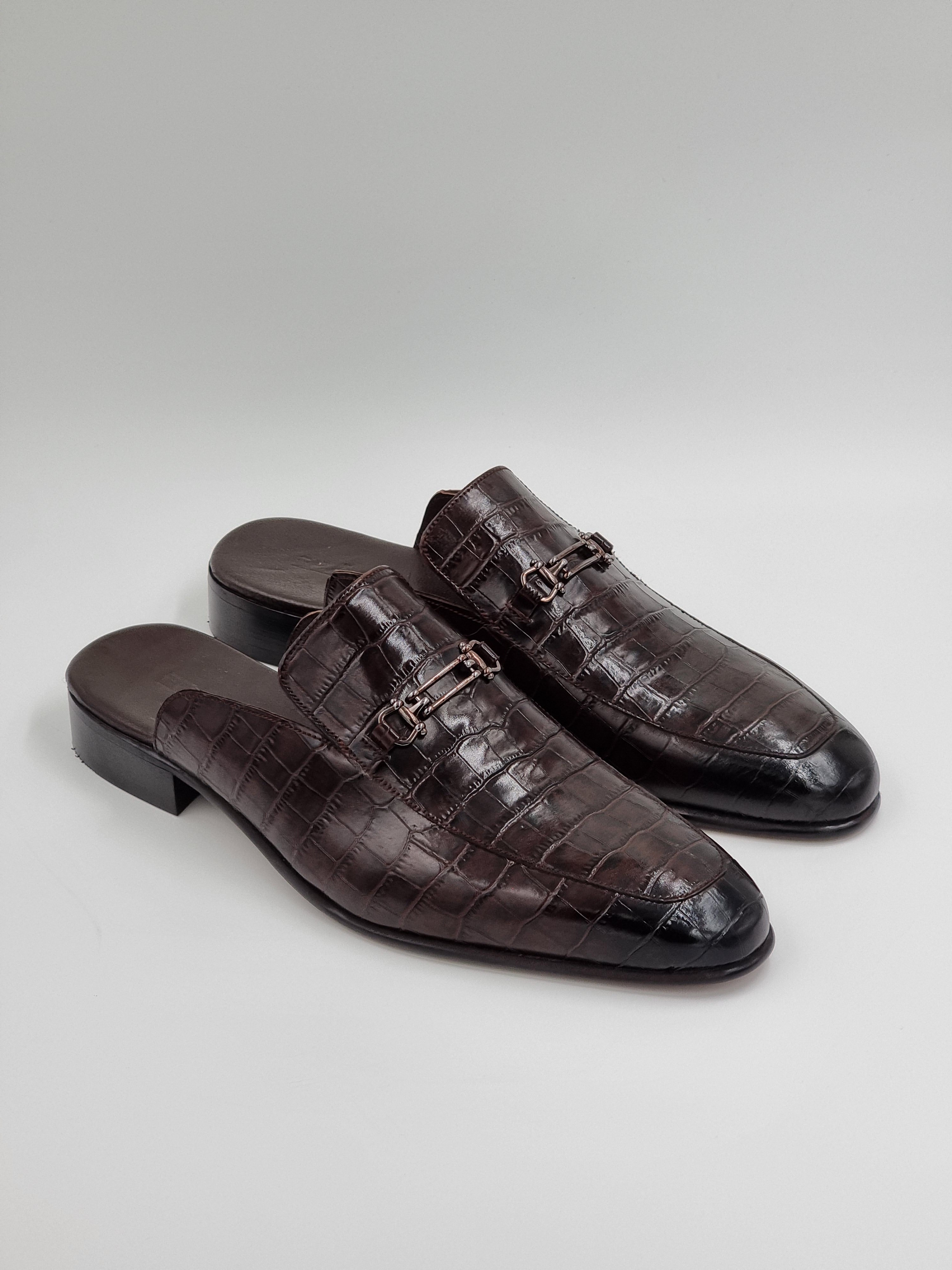 Brown Buckle Half-Shoes - Classic Shoes London