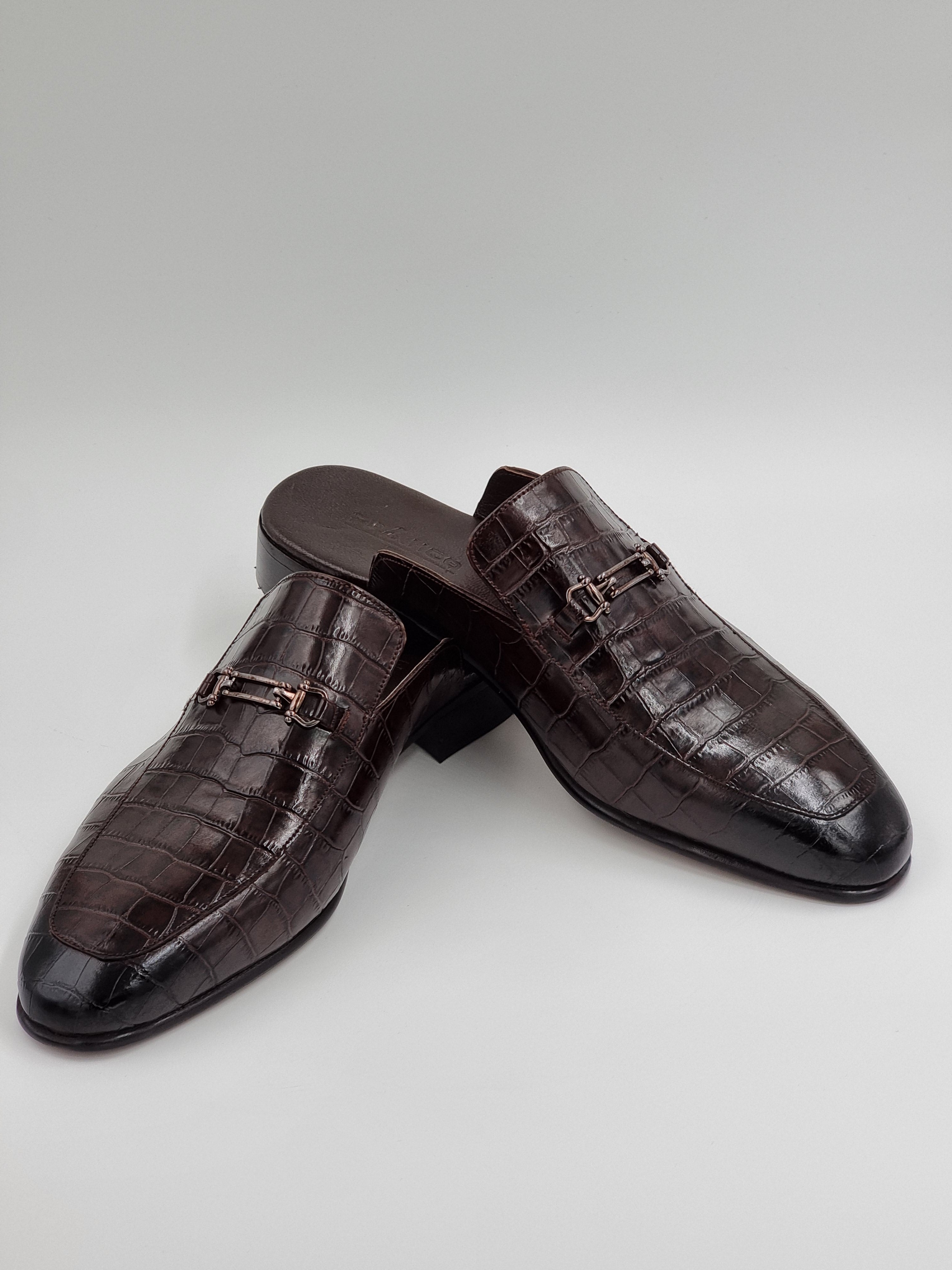 Brown Buckle Half-Shoes - Classic Shoes London