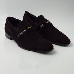 Brown Plain Suede Shoes