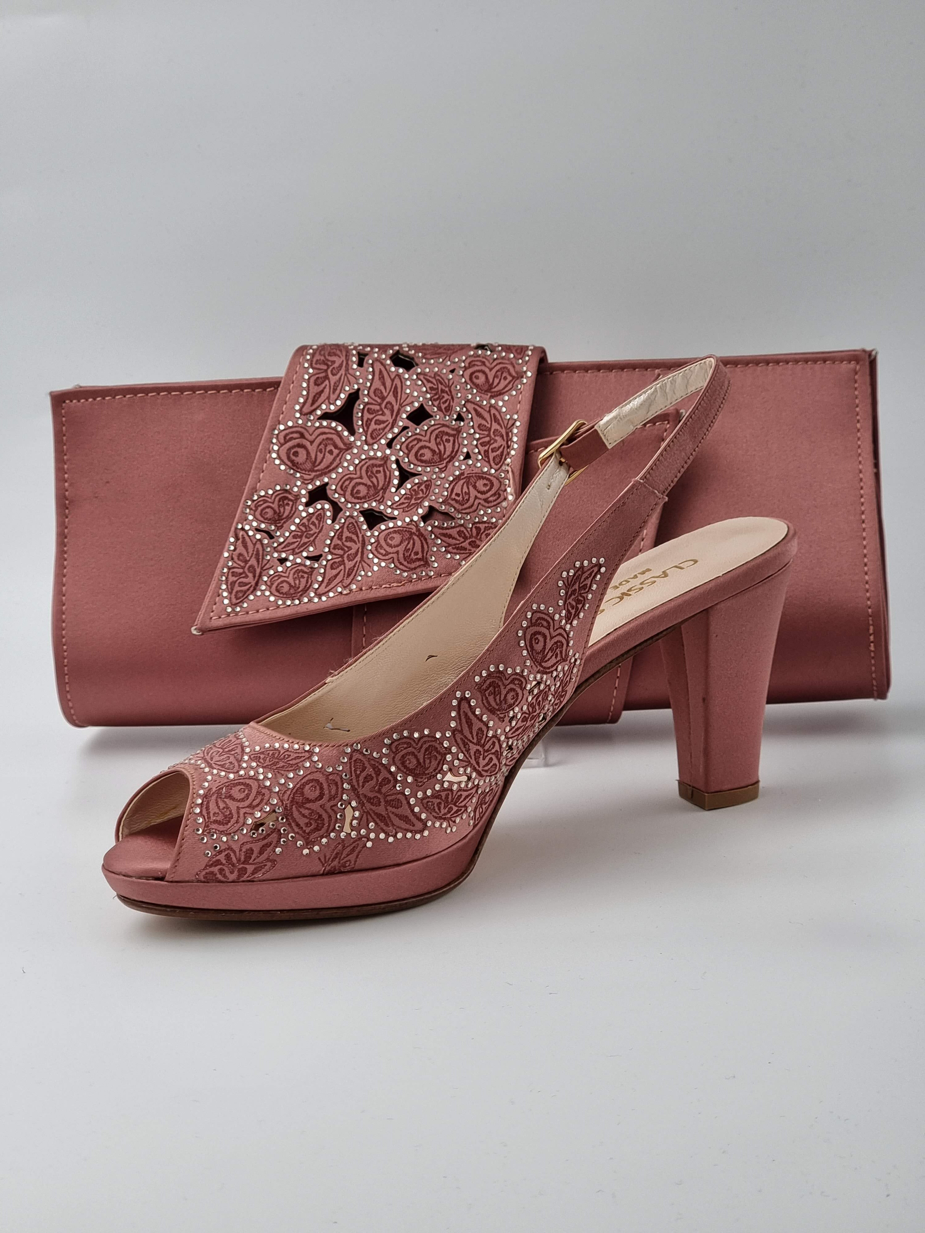Onion Pink Floral Design - Classic Shoes London