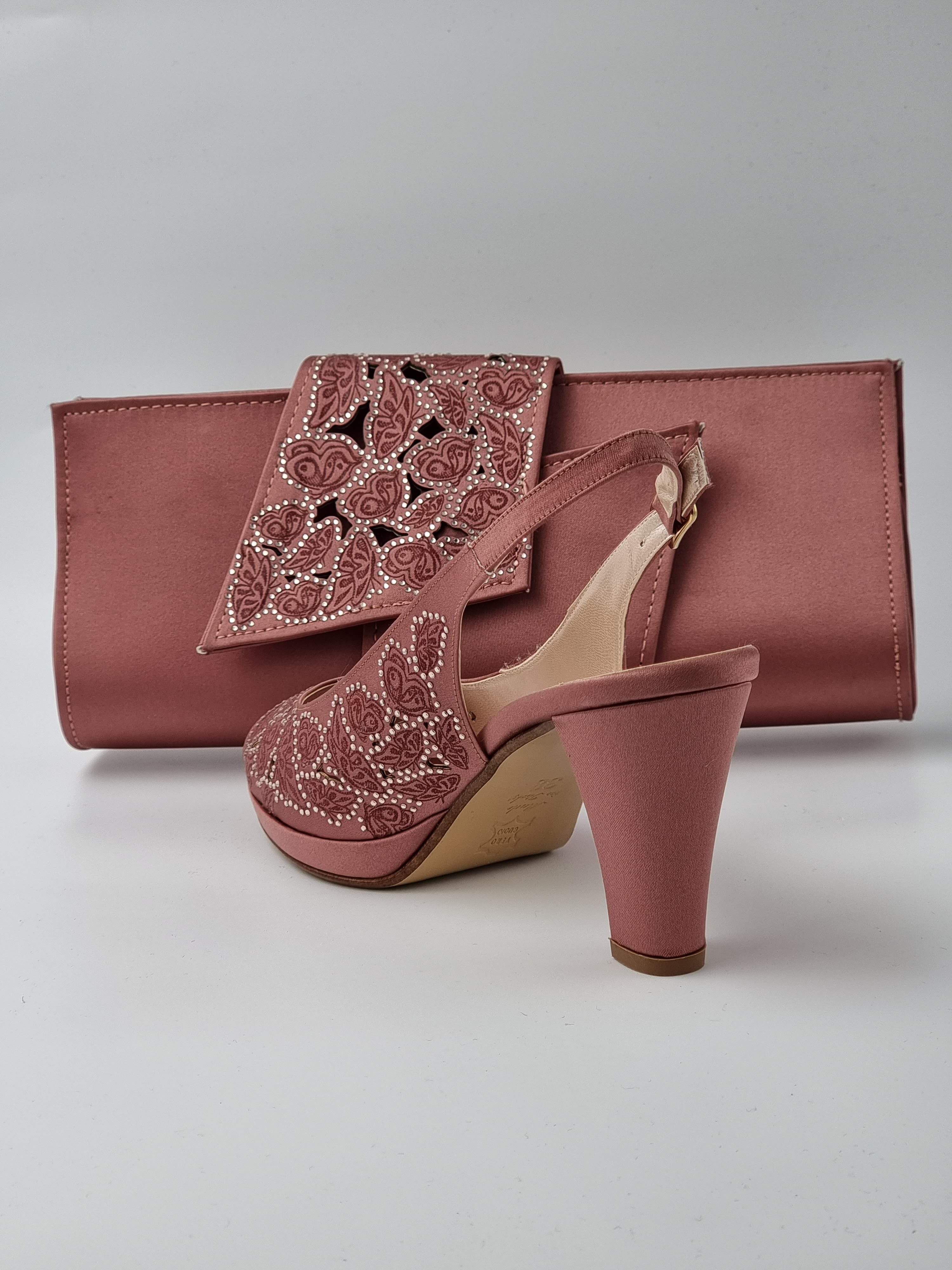 Onion Pink Floral Design - Classic Shoes London