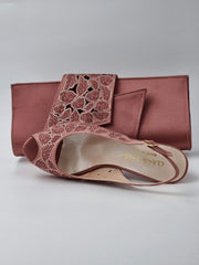 Onion Pink Floral Design - Classic Shoes London