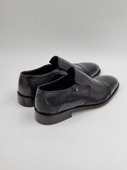 Black Plain Croc Shoes