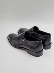 Black Plain Croc Shoes