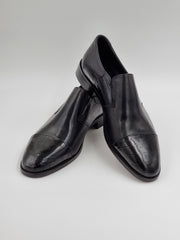 Black Plain Croc Shoes