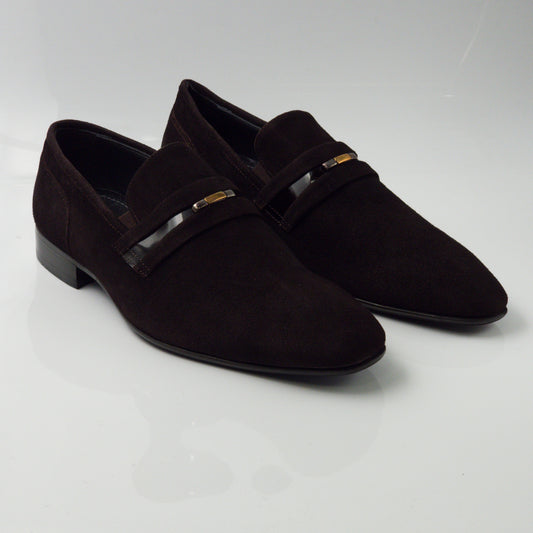 Brown Plain Suede Shoes