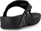 FitFlop Lulu Multi Tonal Glitter Flip Flops Toe-Post