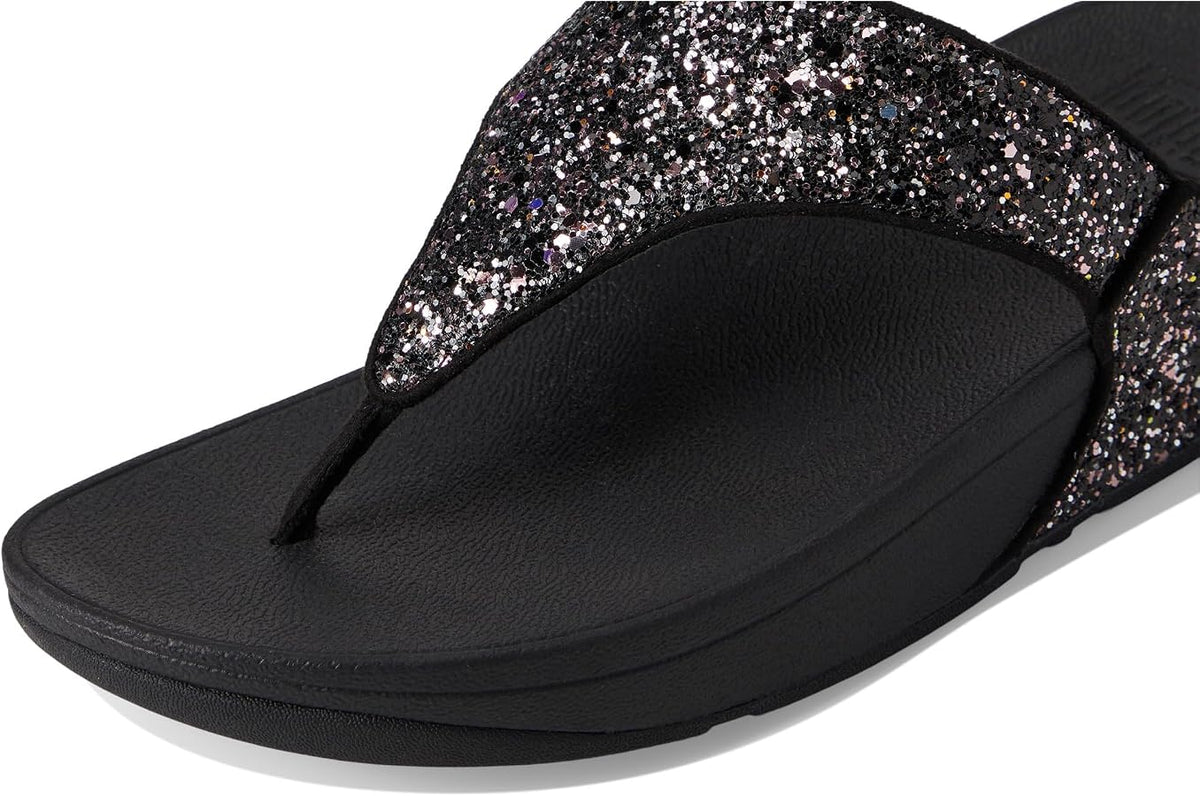 FitFlop Lulu Multi Tonal Glitter Flip Flops Toe-Post