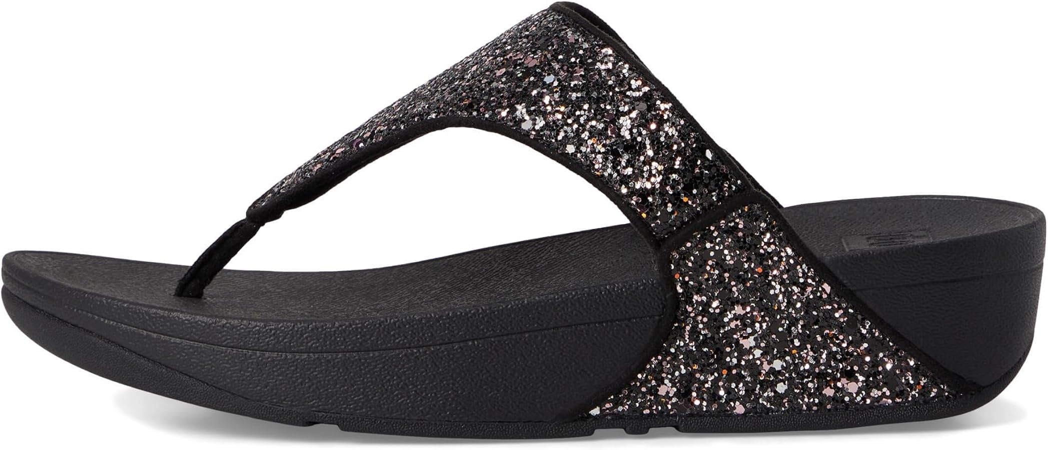 FitFlop Lulu Multi Tonal Glitter Flip Flops Toe-Post