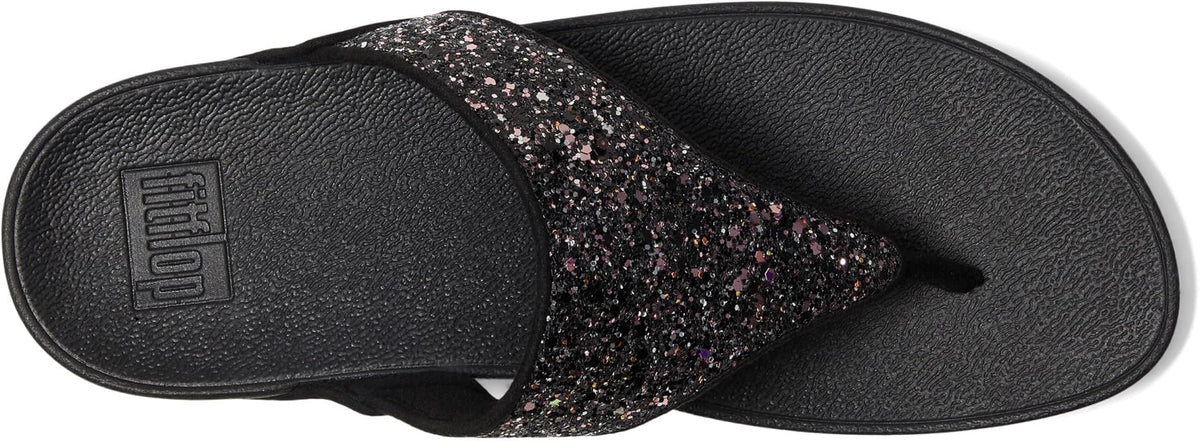 FitFlop Lulu Multi Tonal Glitter Flip Flops Toe-Post