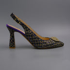 Purple/Gold Glittered Covered Set