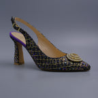 Purple/Gold Glittered Covered Set