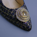 Purple/Gold Glittered Covered Set