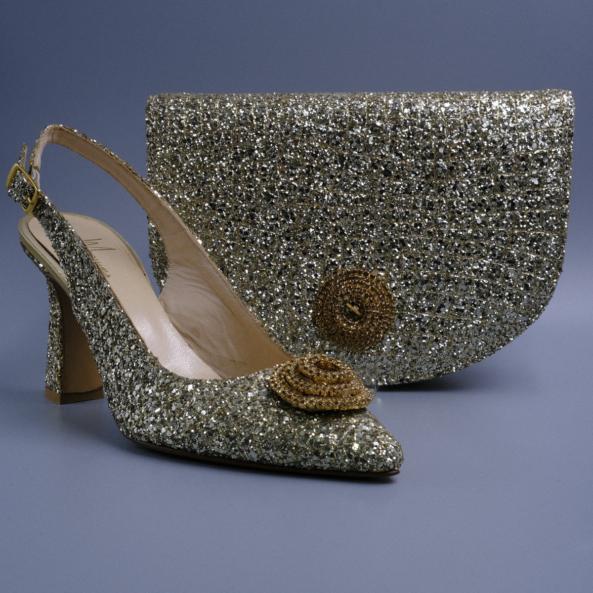 Gold Glittered Covered Set