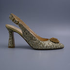 Gold Glittered Covered Set