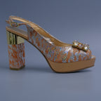 Rose Gold/ Silver Splash Sqr Embellished Set