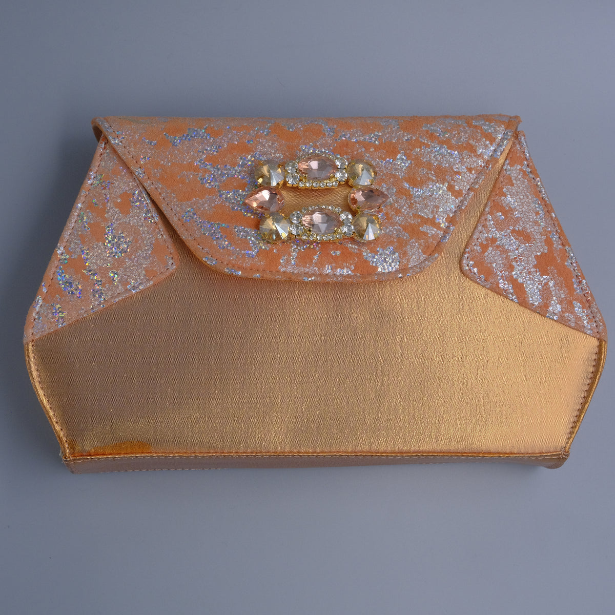 Rose Gold/ Silver Splash Sqr Embellished Set