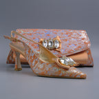 Rose Gold/Silver Splash Bow Covered Set