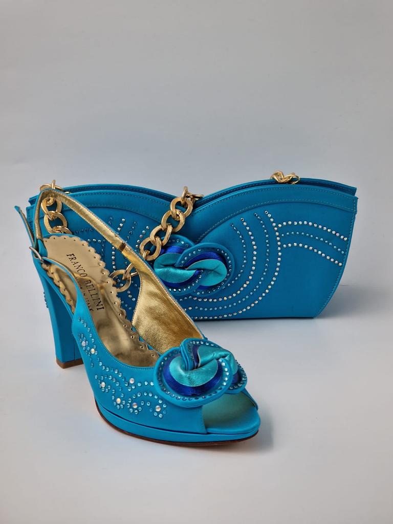 Turquoise ’Infinity’ Ornament Set