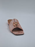 Peach Scaled Slippers - Italian Women's Slippers - Classic Shoes London