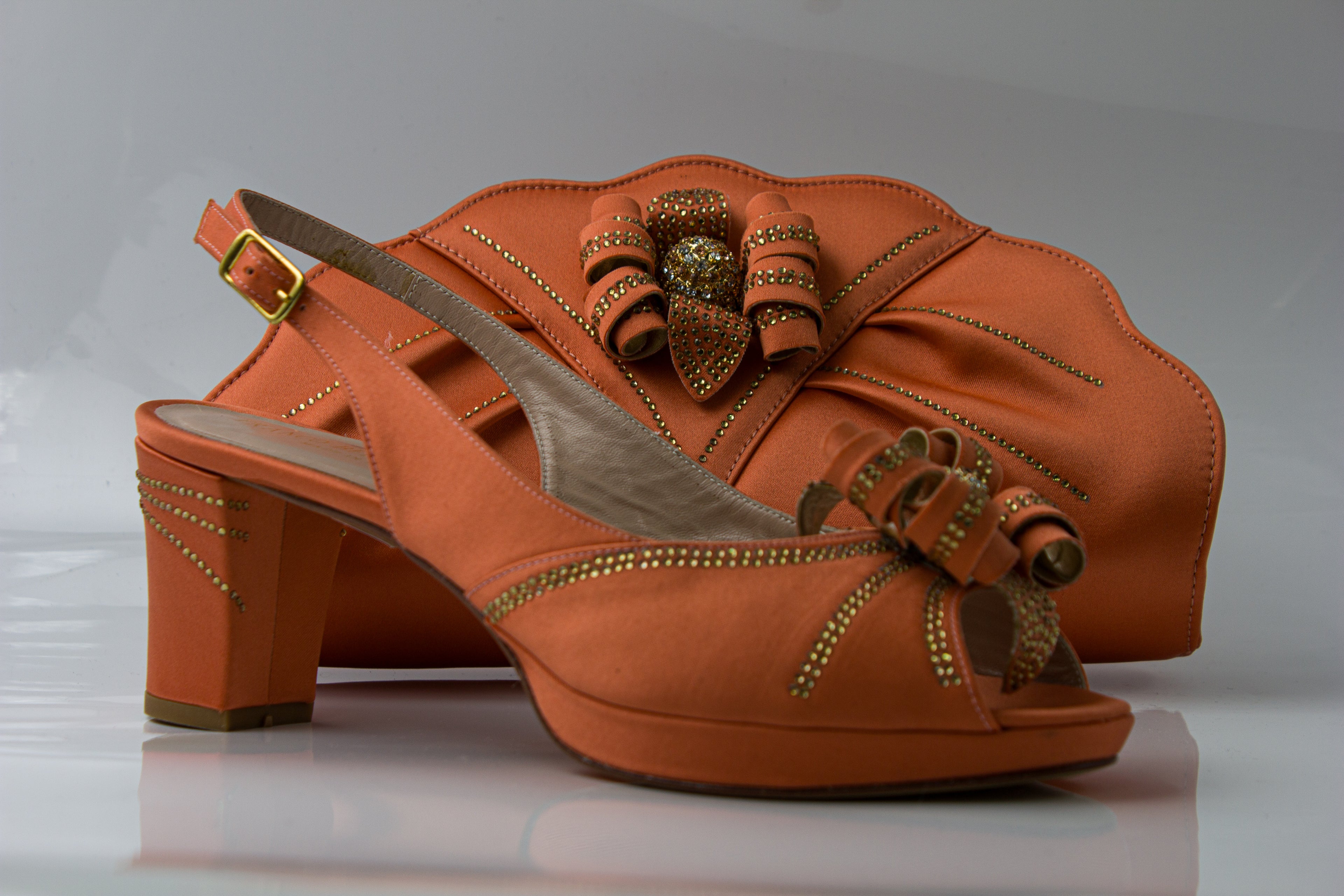 Peach Flower Stoned Set