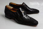 Black Patent Paisley - Italian Men's Shoes - Classic Shoes London
