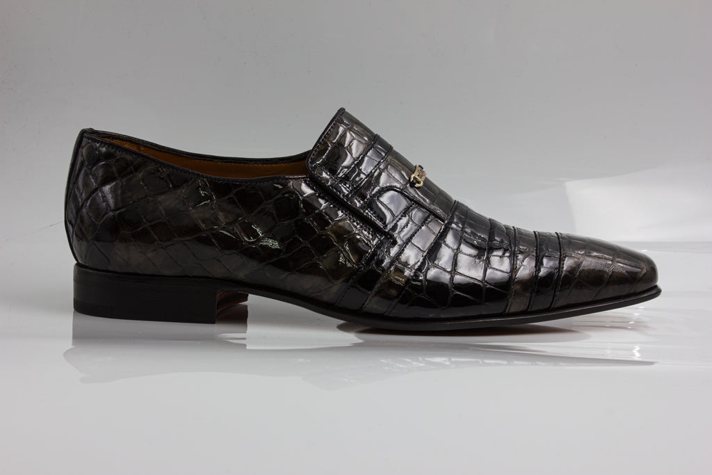 Anthracite/Black Patent Croc