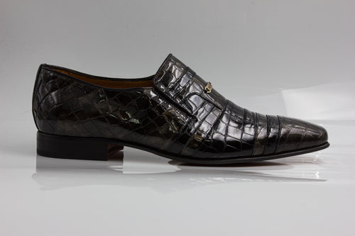 Anthracite/Black Patent Croc