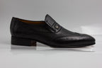 Black Ostrich Wingtip - Italian Men's Shoes - Classic Shoes London
