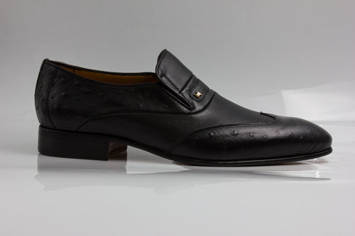 Black Ostrich Wingtip