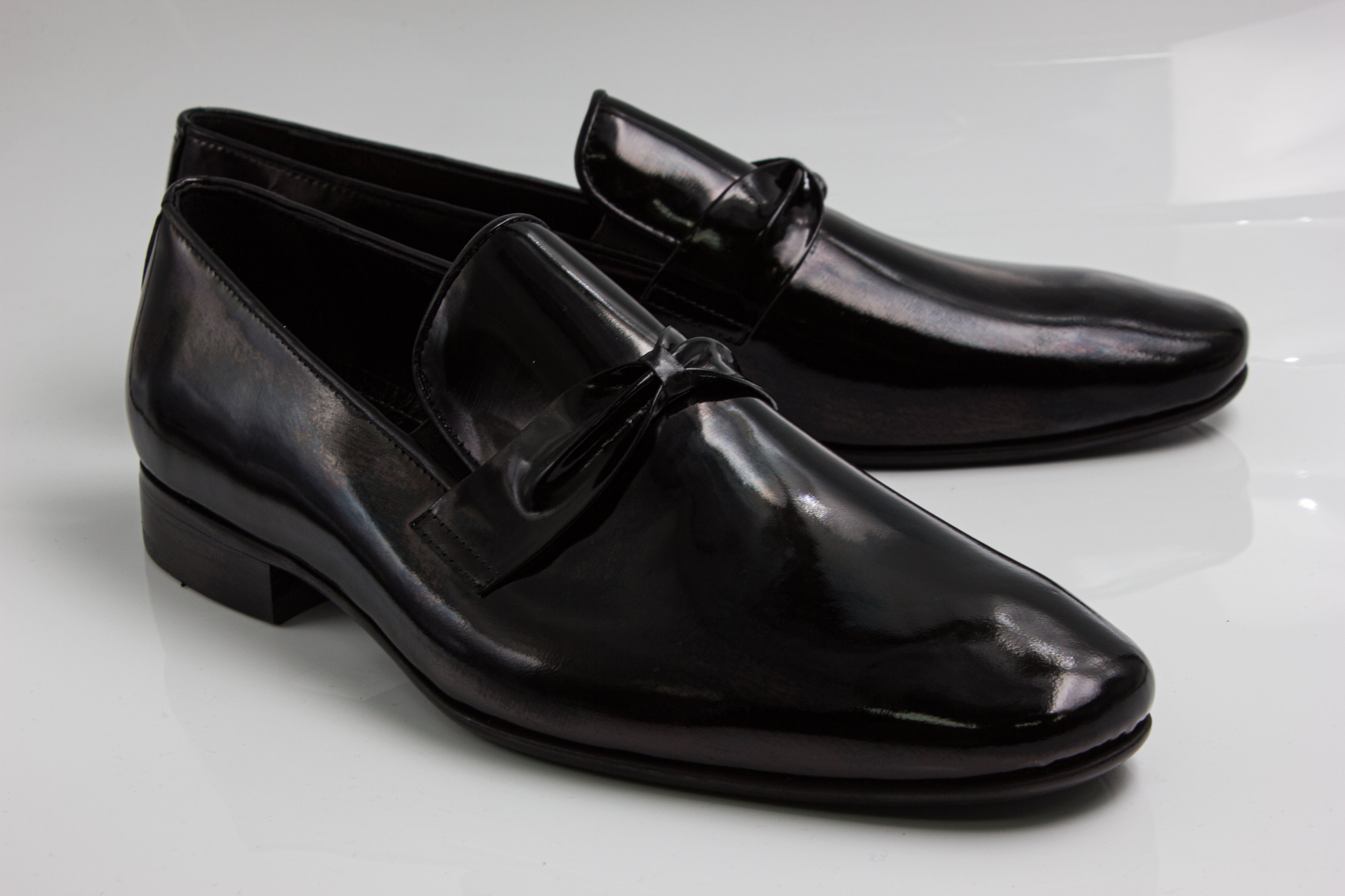 Patent Black Tuxedo Shoes
