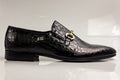 Black Tear Buckle Shoes