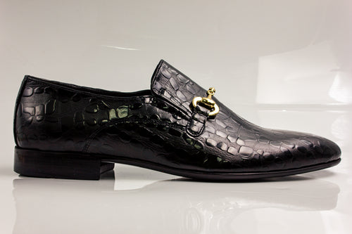 Black Tear Buckle Shoes - Italian Men's Shoes - Classic Shoes London