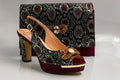 Massimo Wine Gala Set - Italian Shoe and Bag Set - Classic Shoes London