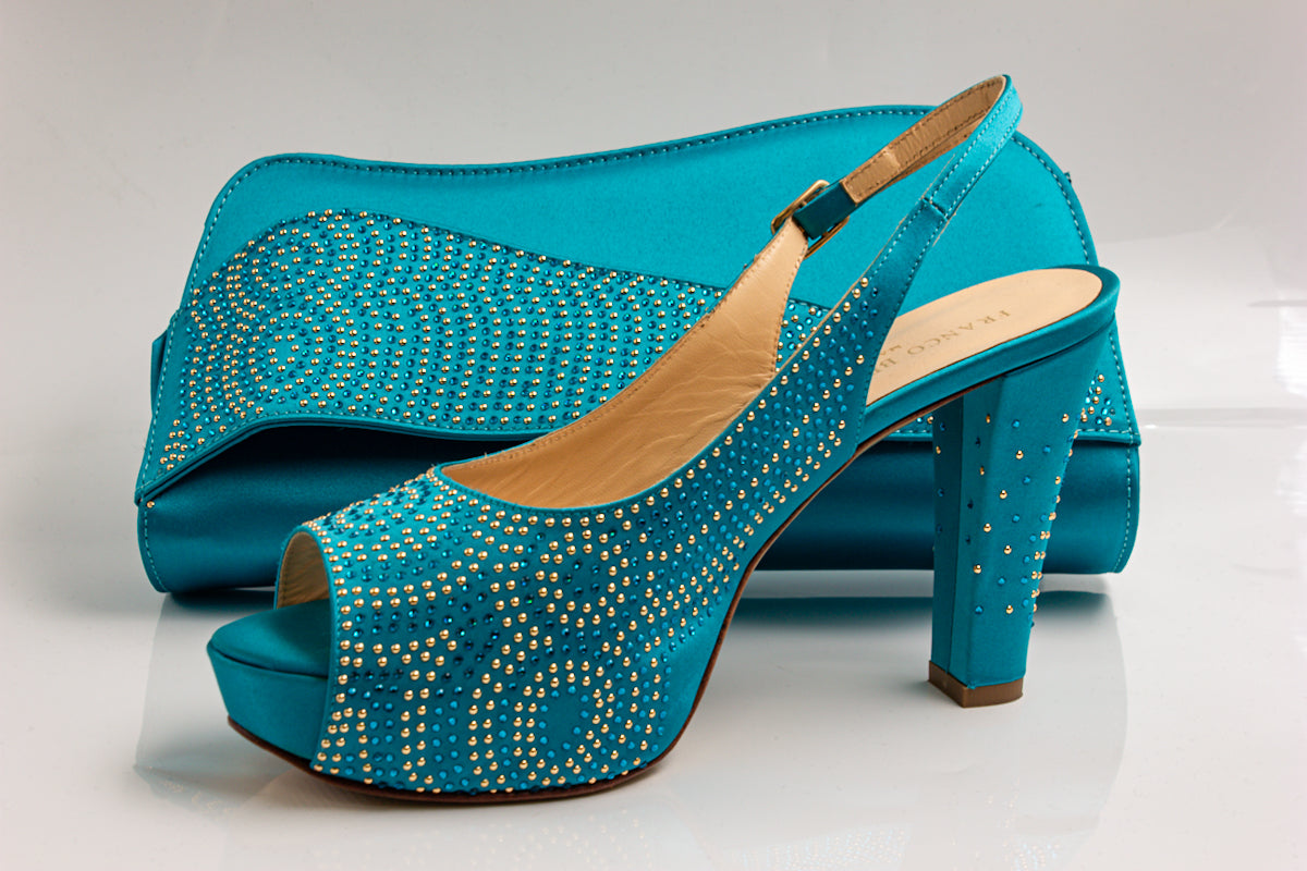 Teal Swirl Stoned Set