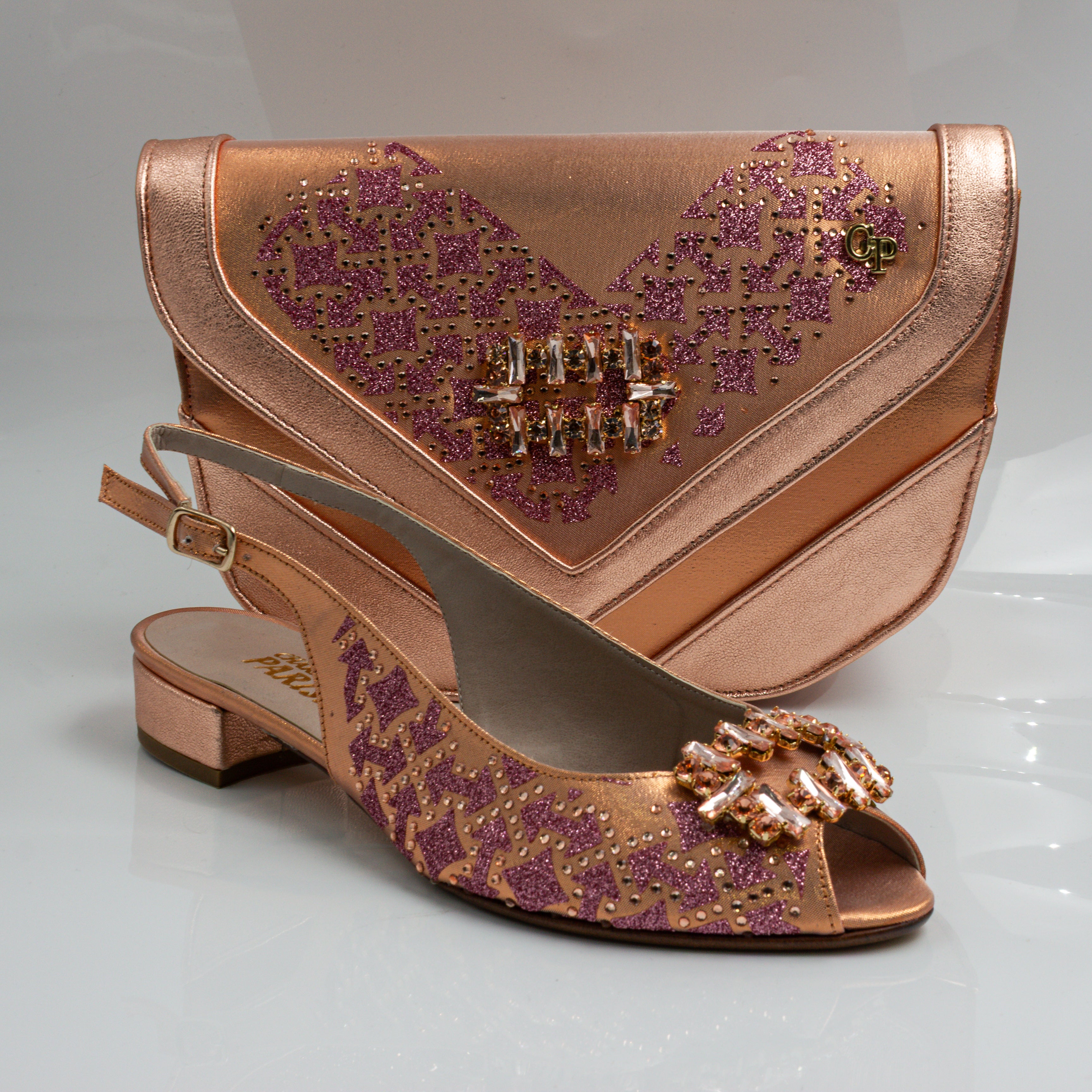 Rose Gold Glittered Mama Set