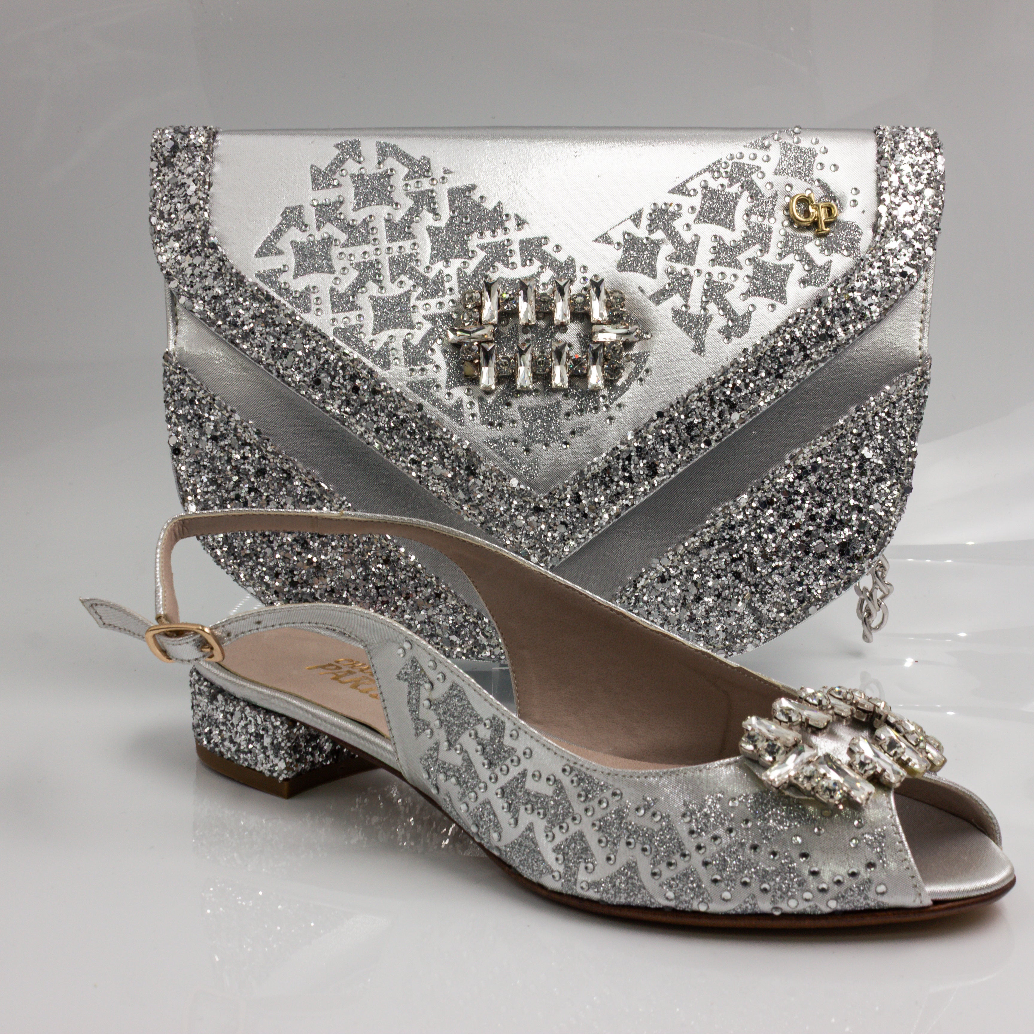 Silver Glittered Mama Set