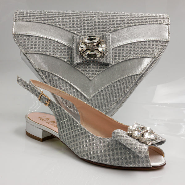 Silver Glitter Patterned Mama Set