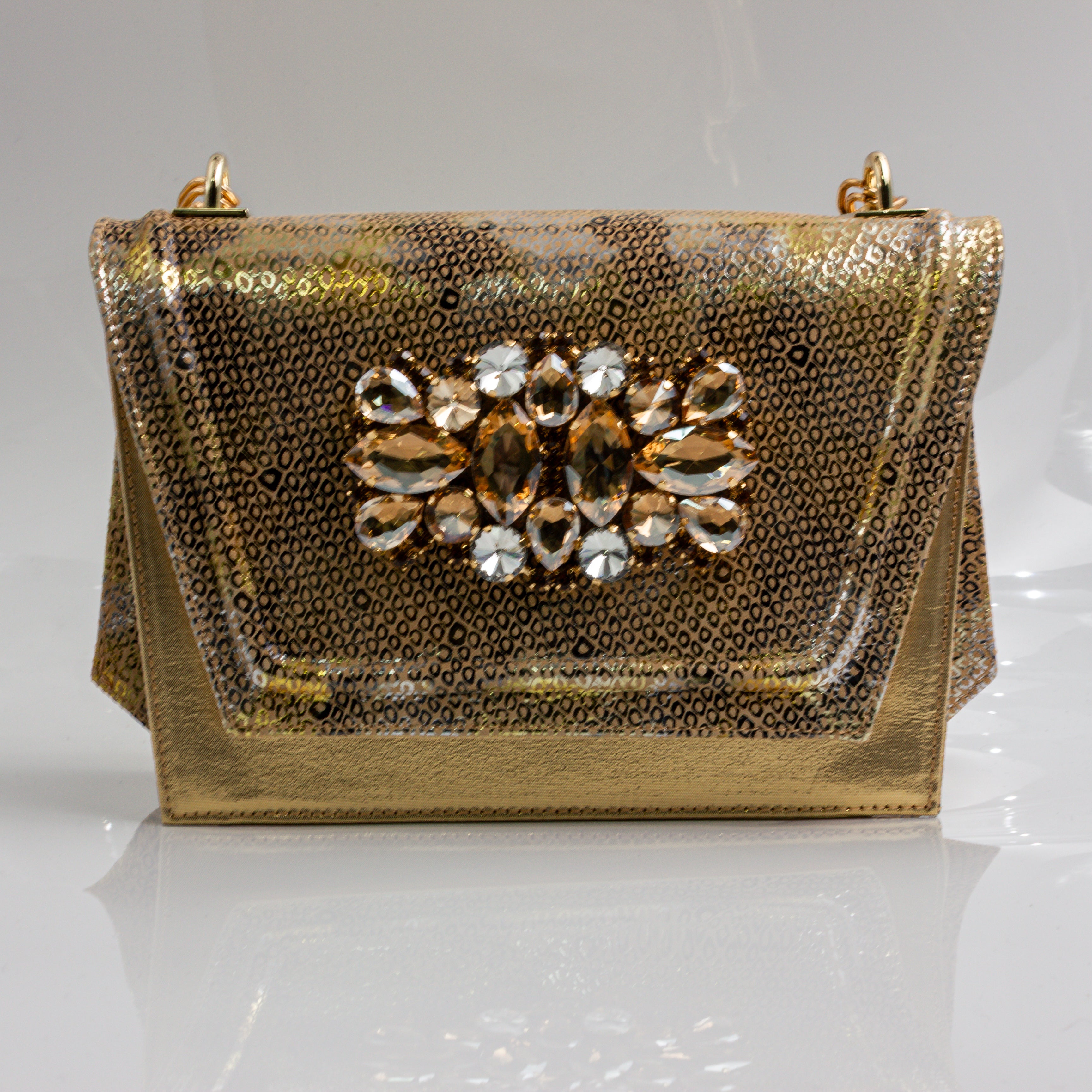 Gold Marcella Ornate Heel Set