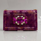 Magenta Marcella Ornate Heel Set - Italian Shoe and Bag Set - Classic Shoes London