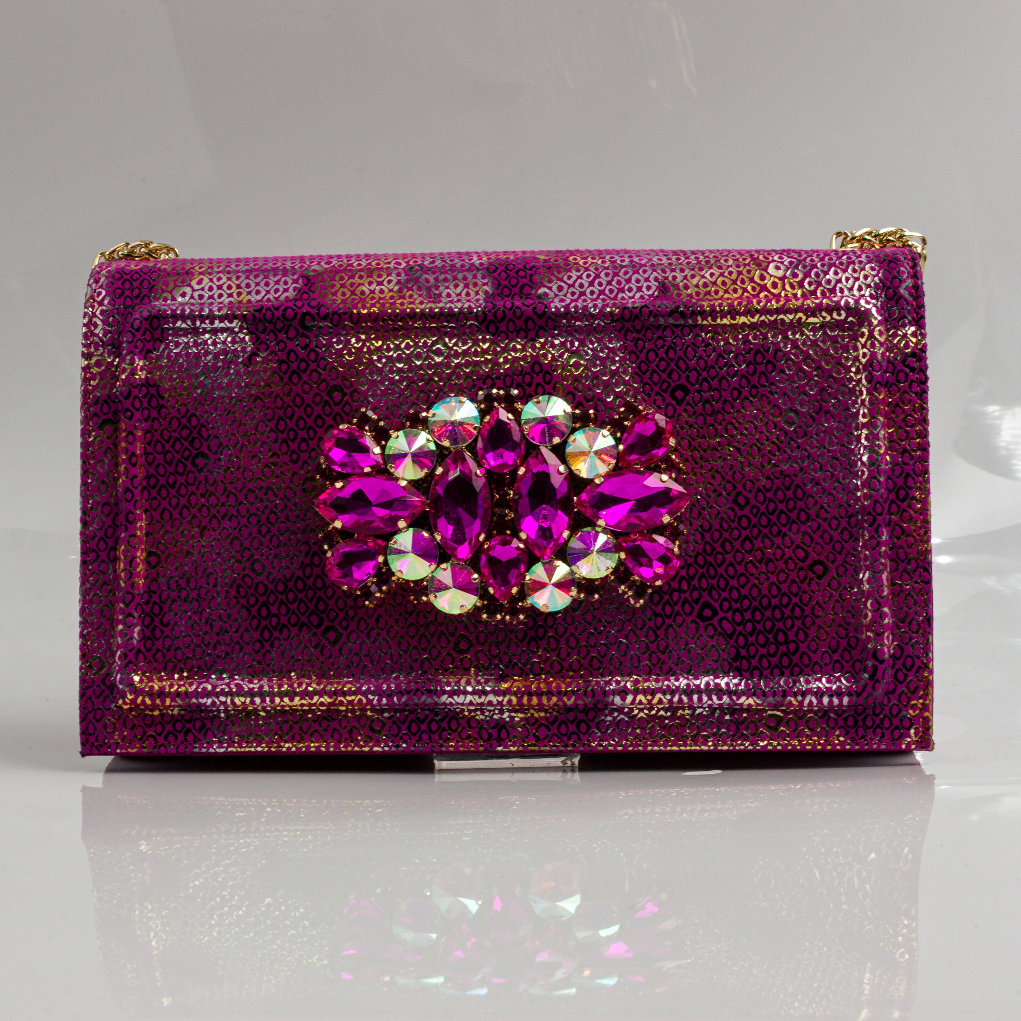 Magenta Marcella Ornate Heel Set