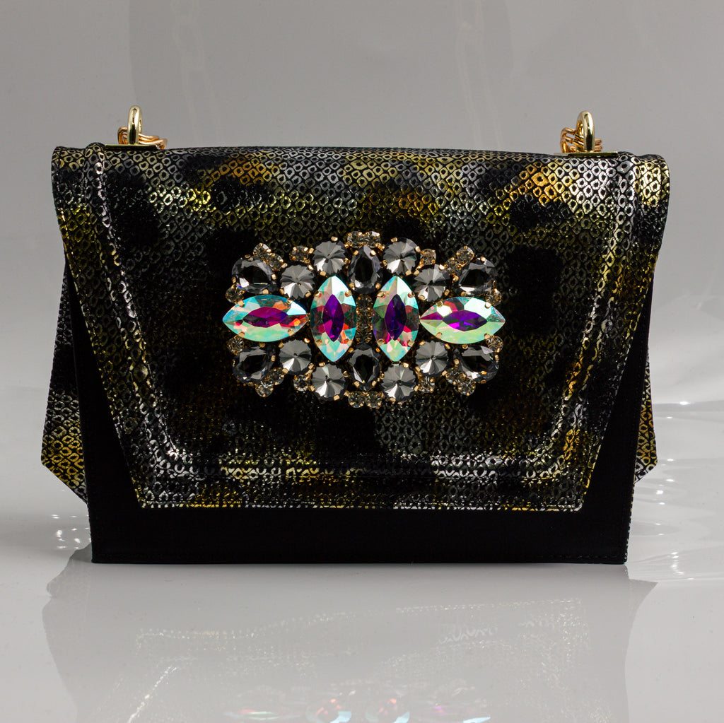 Black Marcella Ornate Heel Set