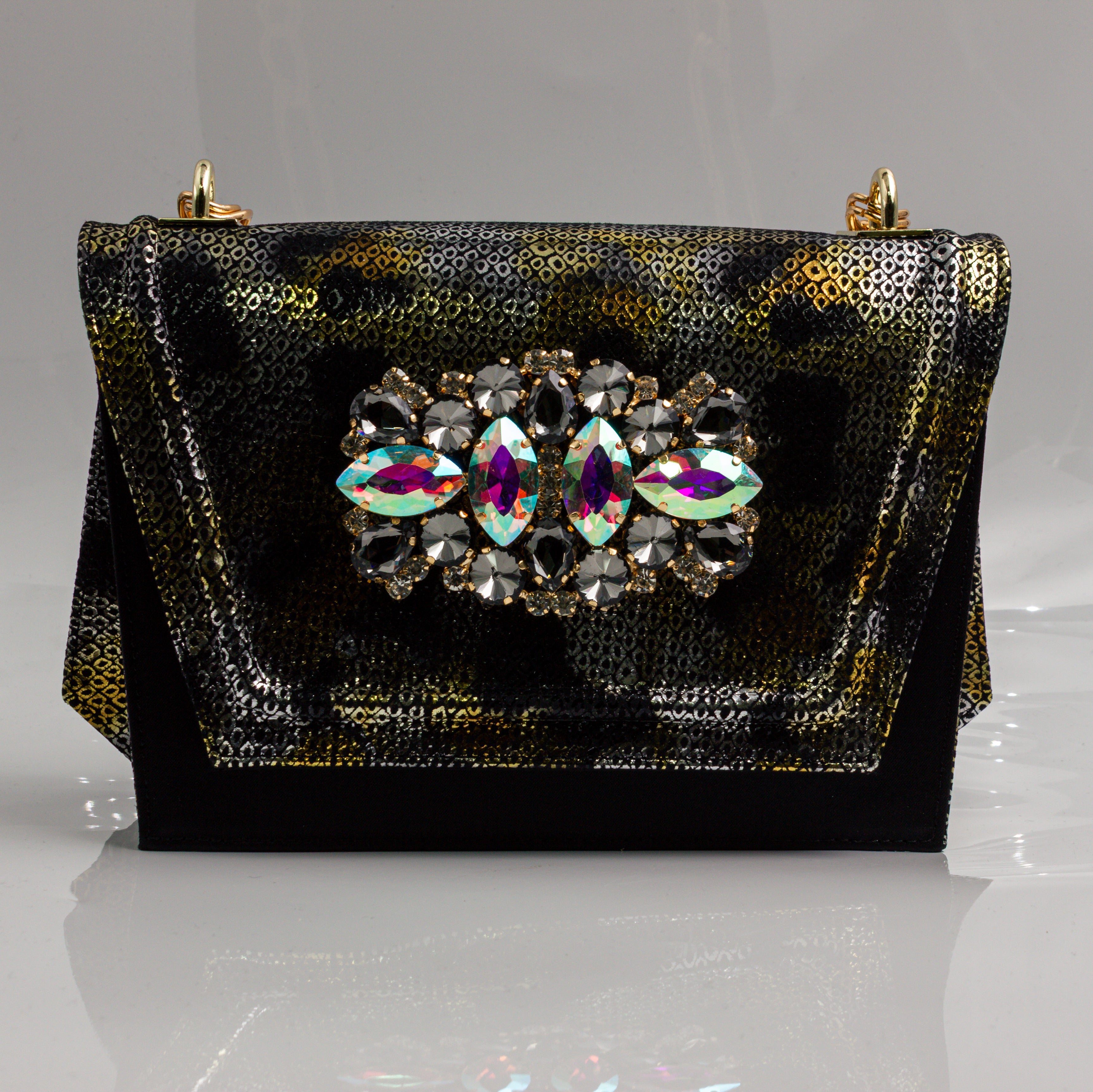 Black Marcella Ornate Heel Set