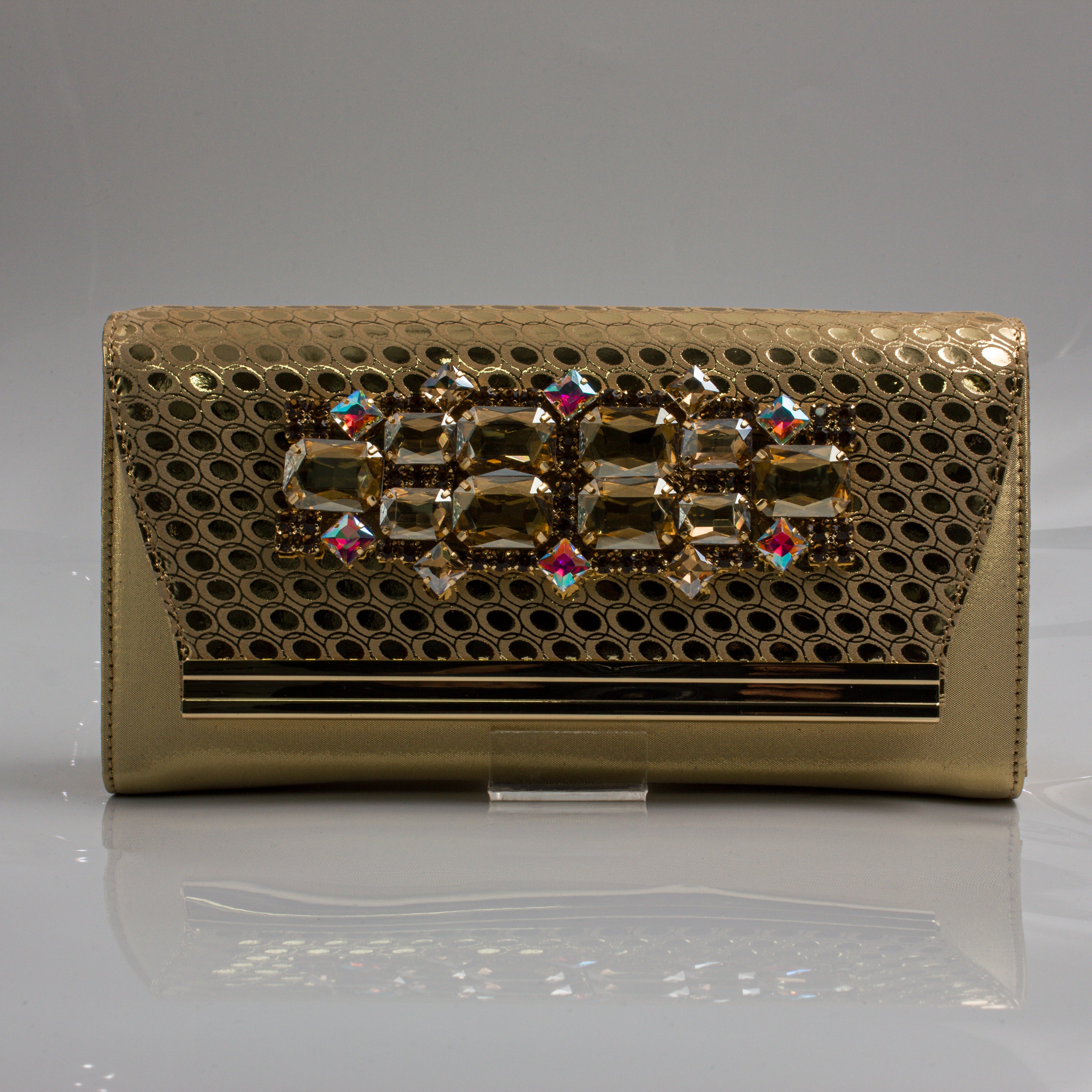 Gold Lorenza Jewel Heel Set