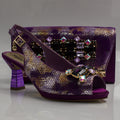 Purple Marcella Jewel Heel Set