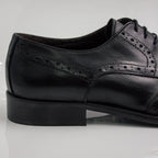Black Brogue Wingtip Derby Office Shoes - Italian Men's Shoes - Classic Shoes London