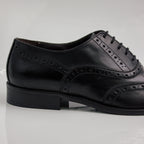 Black Brogue Wingtip Oxfords Office Shoes - Italian Men's Shoes - Classic Shoes London