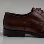 Brown Plain Derby Office Shoes - Italian Men's Shoes - Classic Shoes London