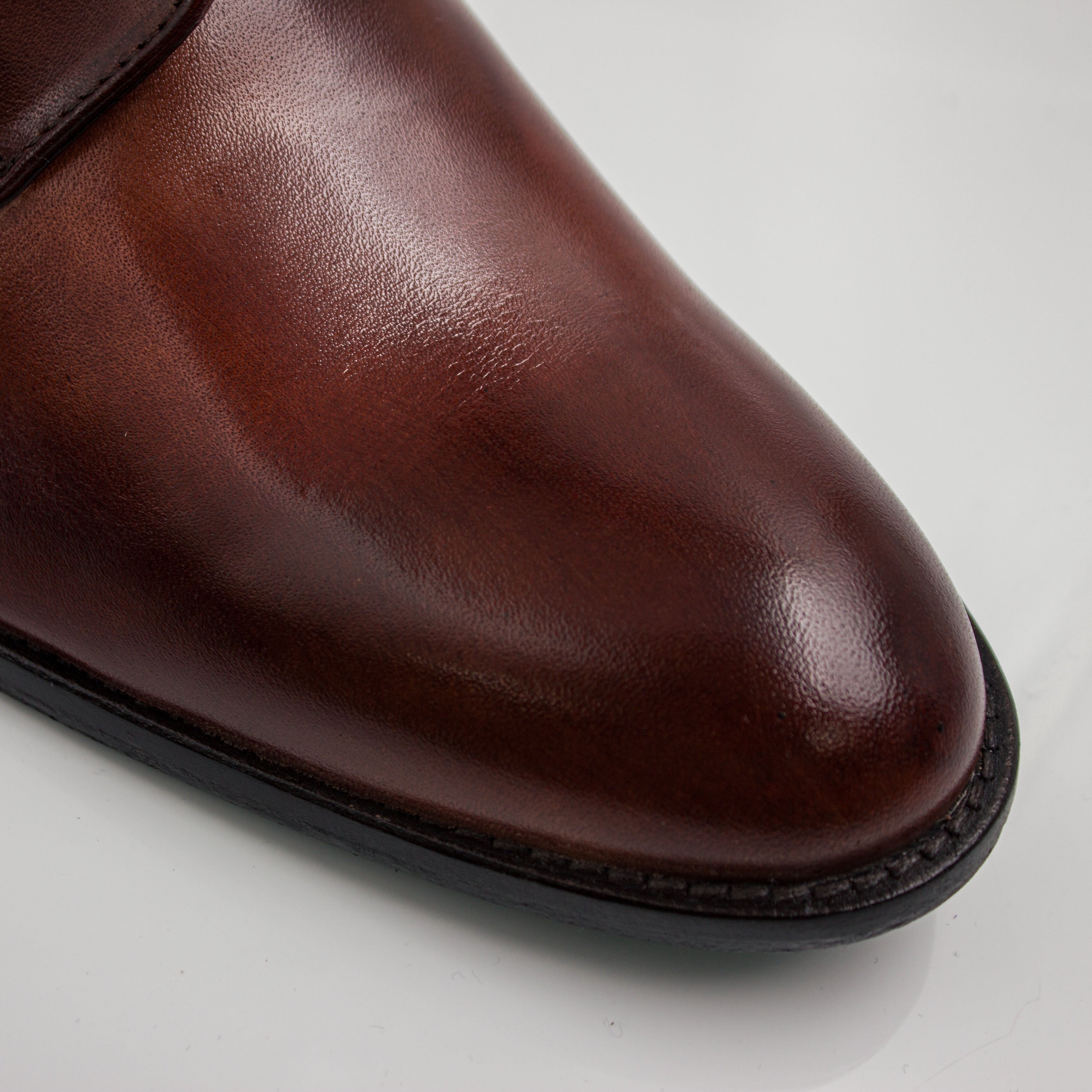 Brown Plain Derby Office Shoes