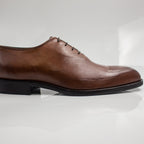 Tan Plain Derby Office Shoes - Italian Men's Shoes - Classic Shoes London